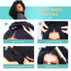 Burmese Curly Half Wig with Drawstring Closure