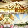 Sheer Chiffon Ceiling Drapes for Weddings & Events