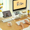 Clear Acrylic Keyboard Stand with Anti-Slip Base