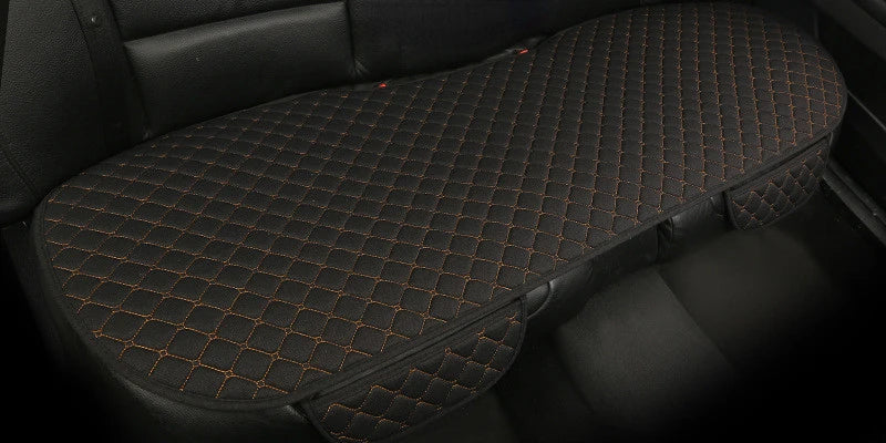 Breathable Linen Front Car Seat Cover