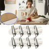 A set of rolled hemmer feet for sewing machines, showing various sizes from 3mm to 10mm.