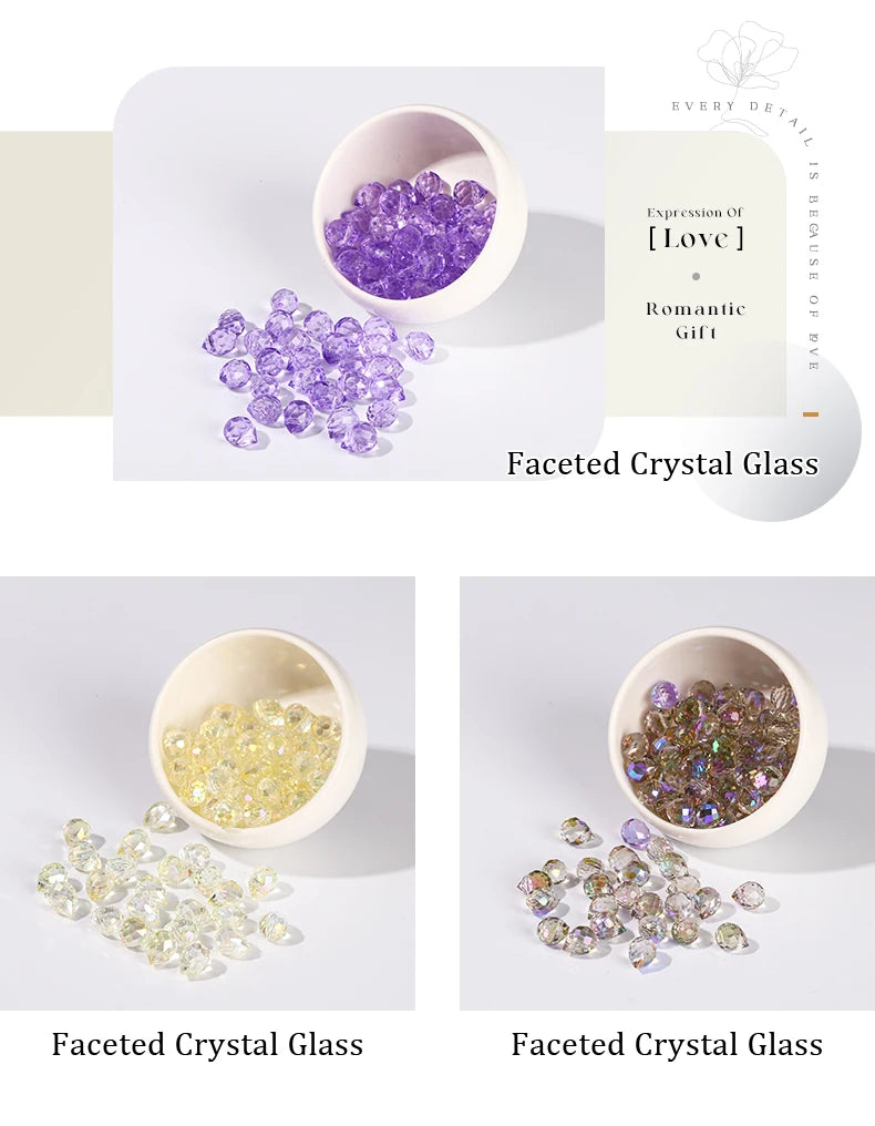 Colorful Glass Crystal Beads for Jewelry Making