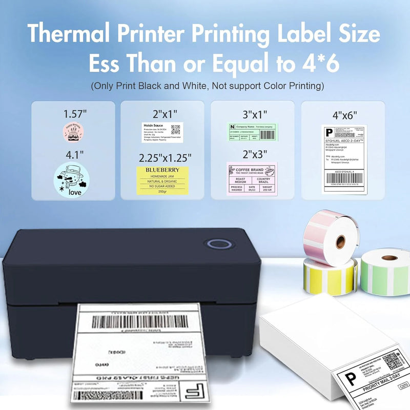 Compact Bluetooth Thermal Label Printer