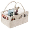 Felt Baby Diaper Caddy Organizer with Pockets and Removable Divider