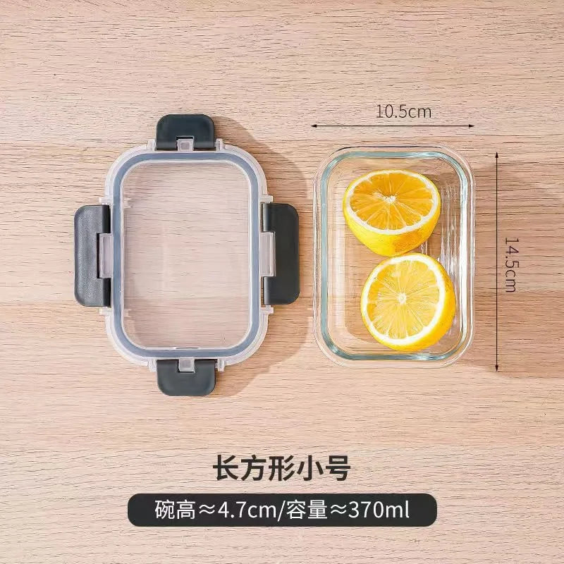 Clear Glass Food Storage Containers with Lids