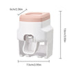 Automatic Wall-Mounted Toothpaste Dispenser with Brush Holder
