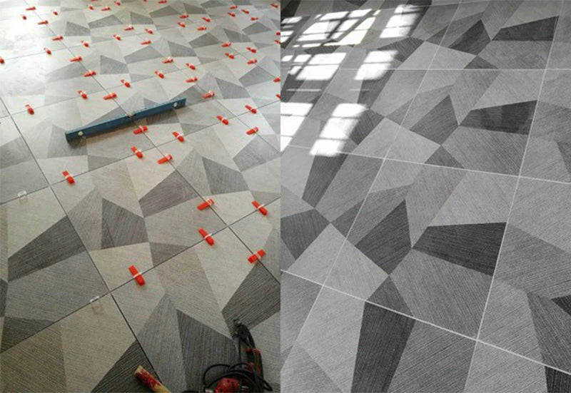 Tile Leveling System with Clips, Wedges & Pliers