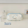 Bow Print Makeup Bag with Large Capacity