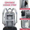 Women's Nylon Waterproof Casual Backpack with USB Port, Fits 15.6 Inch Laptop