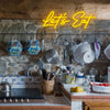 "Let's Eat" LED Neon Wall Sign