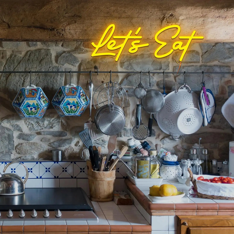 "Let's Eat" LED Neon Wall Sign