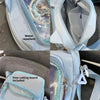 Y2K Transparent Ita Bag with DIY Badge Display Panel