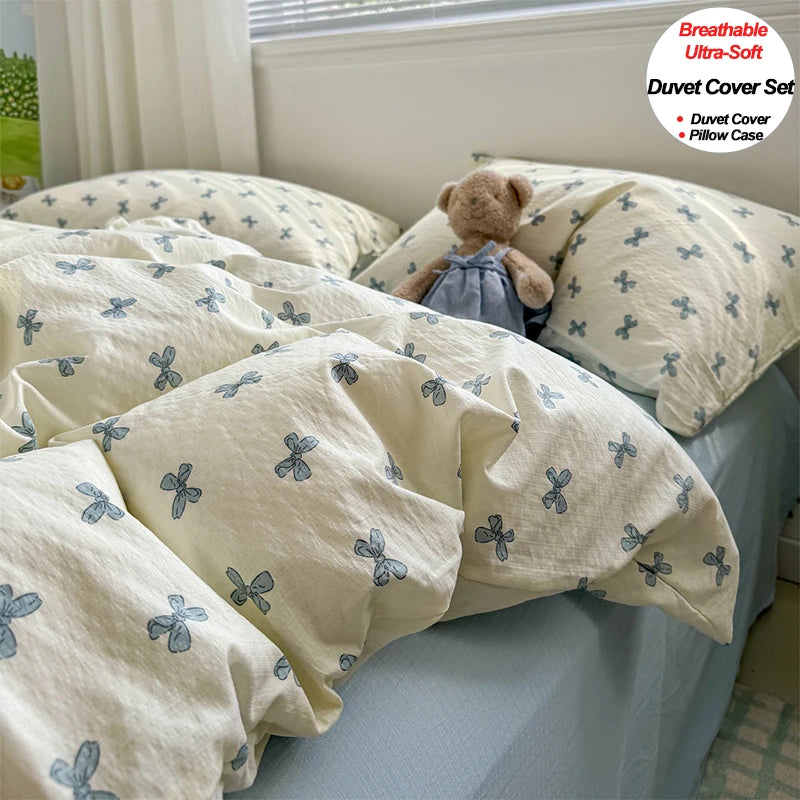 Ultra-Soft Microfiber Duvet Cover Set with Pillowcases