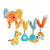 Soft Car Seat & Stroller Toy Set with Mirror, Crinkle, and Squeaky Sounds