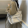 Classic Corduroy Tote Bag with Multiple Pockets