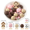 Cartoon Animal Silicone Focal Beads for Jewelry Making