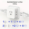 5-Outlet Wall Power Strip with USB Ports