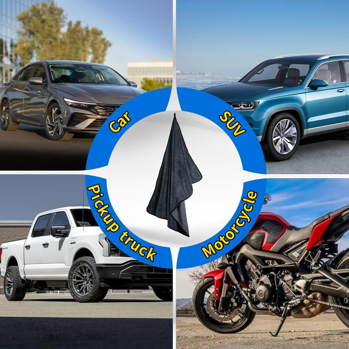 Ultra Absorbent Microfiber Drying Towel for Cars and Trucks