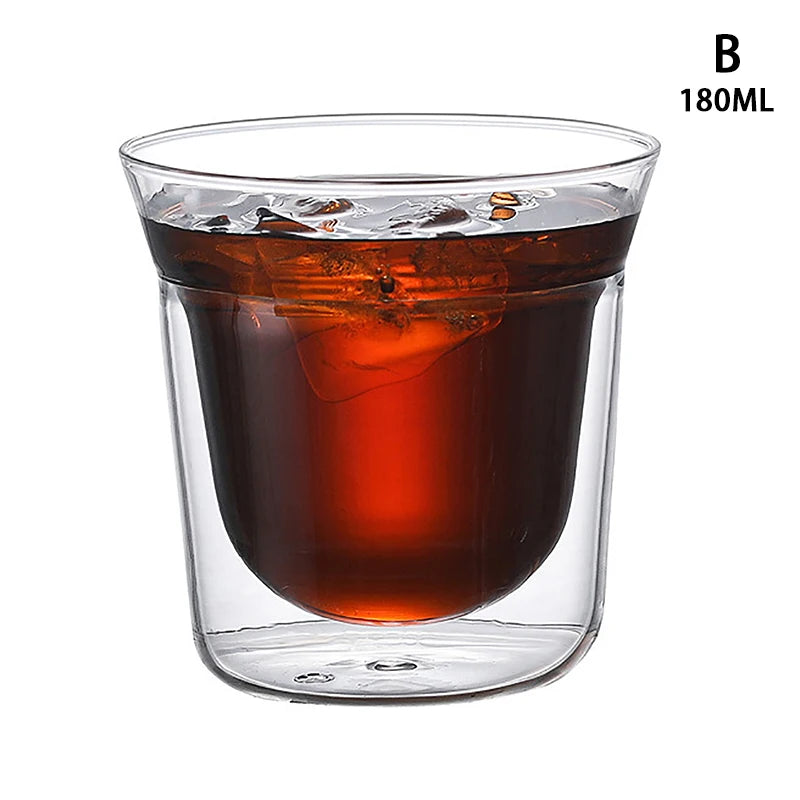 Doppelwandige Borosilikatglas-Tasse