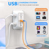 قاطع كهرباء عالمي متعدد الاستخدامات بـ 6 منافذ مع منافذ شحن USB