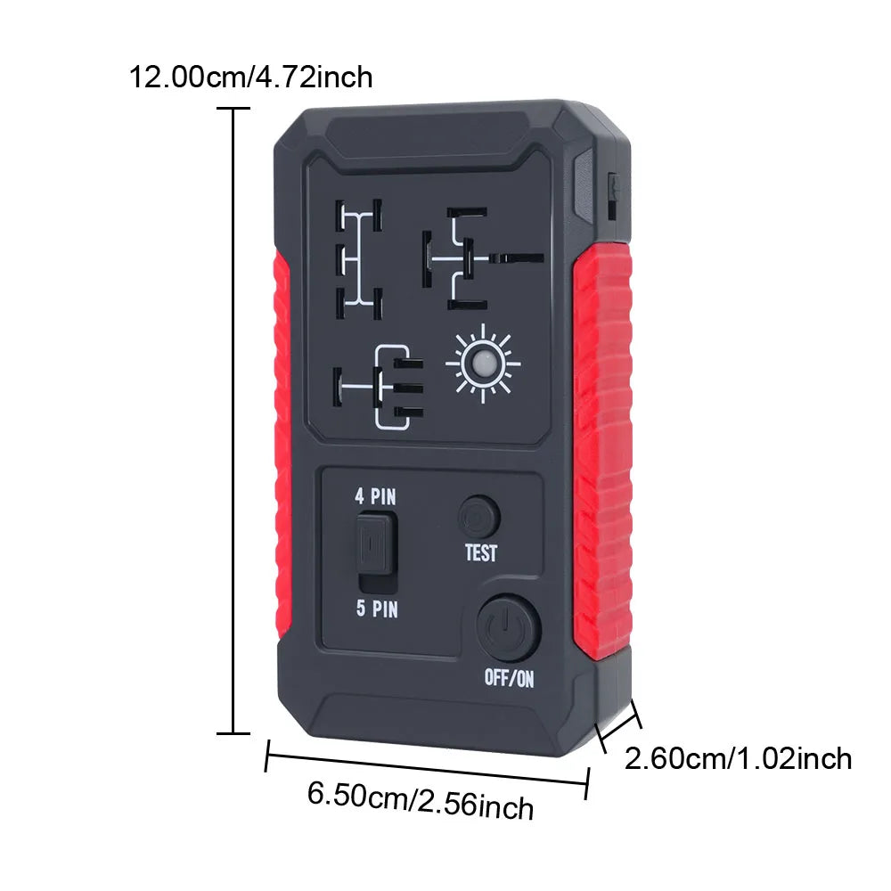 12V Automotive Relay Tester with LED Indicators
