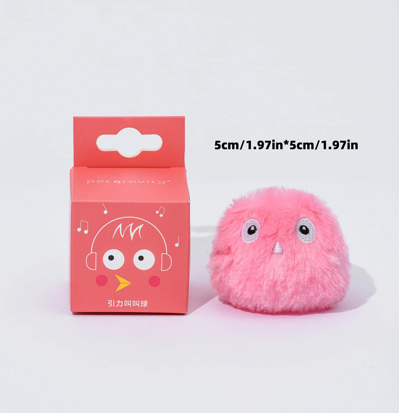 Interactive Plush Cat Toy Ball with Realistic Animal Sounds