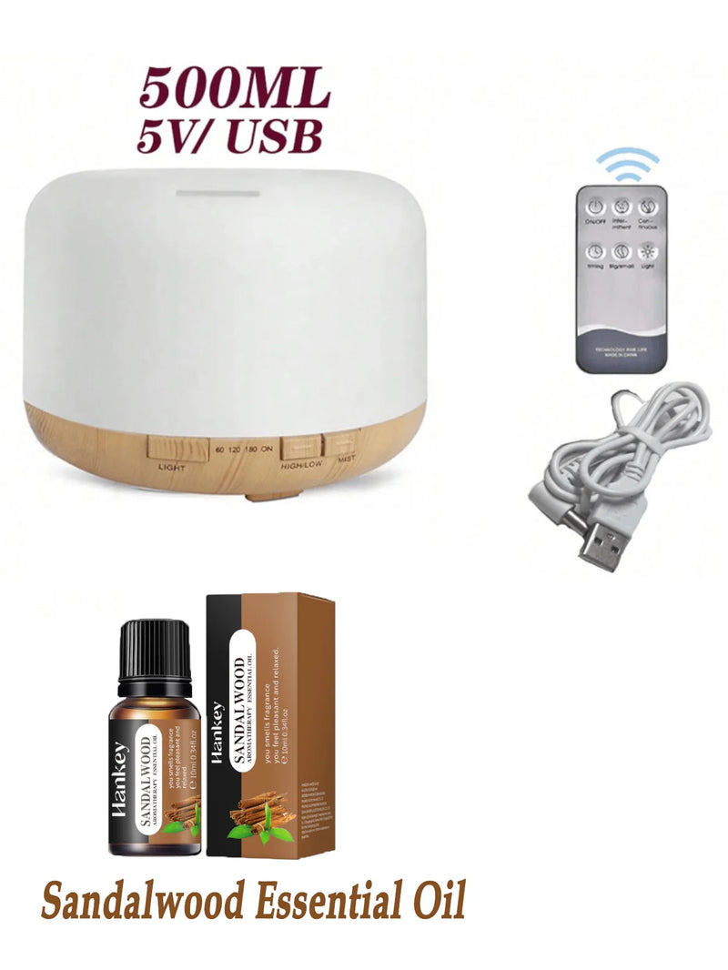 500ml Ultrasonic Essential Oil Diffuser with Remote Control