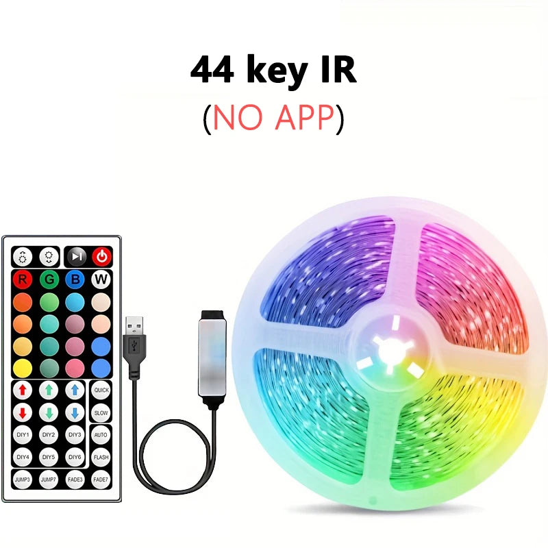 USB-Powered RGB LED Strip Lights with Music Sync