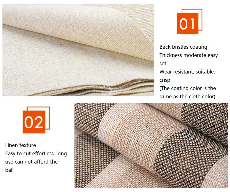 Premium Cotton-Linen Upholstery Fabric – Solid Colors, Durable & Versatile
