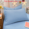 Matte Solid Color Pillowcase with Envelope Closure