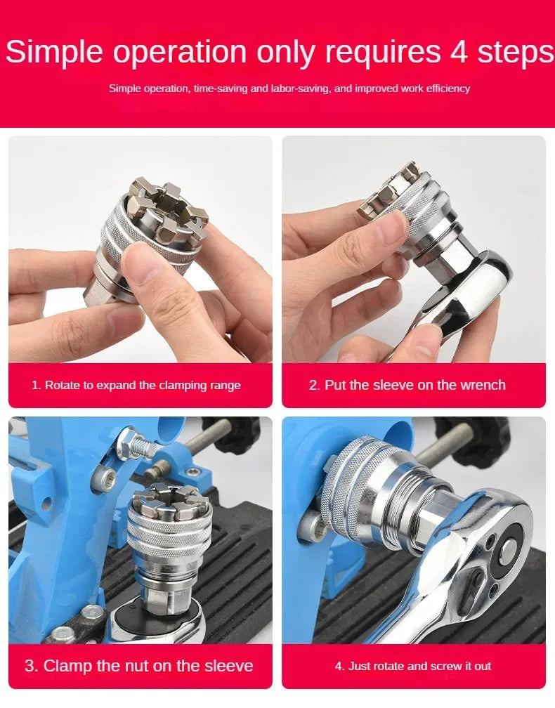 Adjustable Universal Socket Wrench (10–19mm)