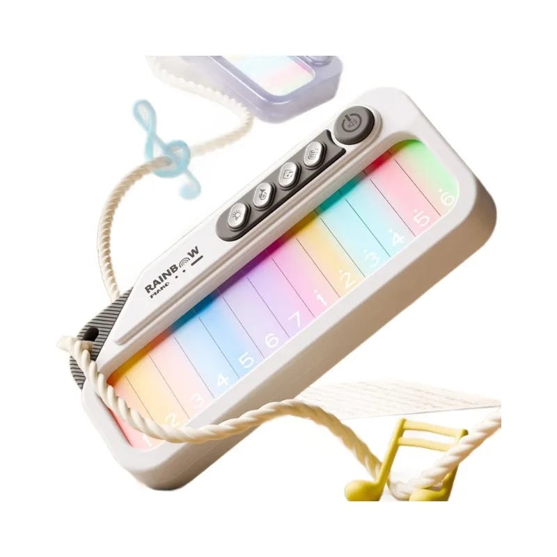 Glowing Rainbow Piano Keyboard Toy with 13 Melodies