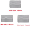 Set of ten white 3x8cm high-visibility reflective strip stickers for car safety