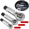 A set of silver and black rusty nut splitter tools for removing screws and nuts in sizes ranging from 9 to 22 mm.