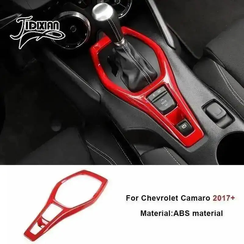 Red ABS material interior and exterior trim kit for Chevrolet Camaro