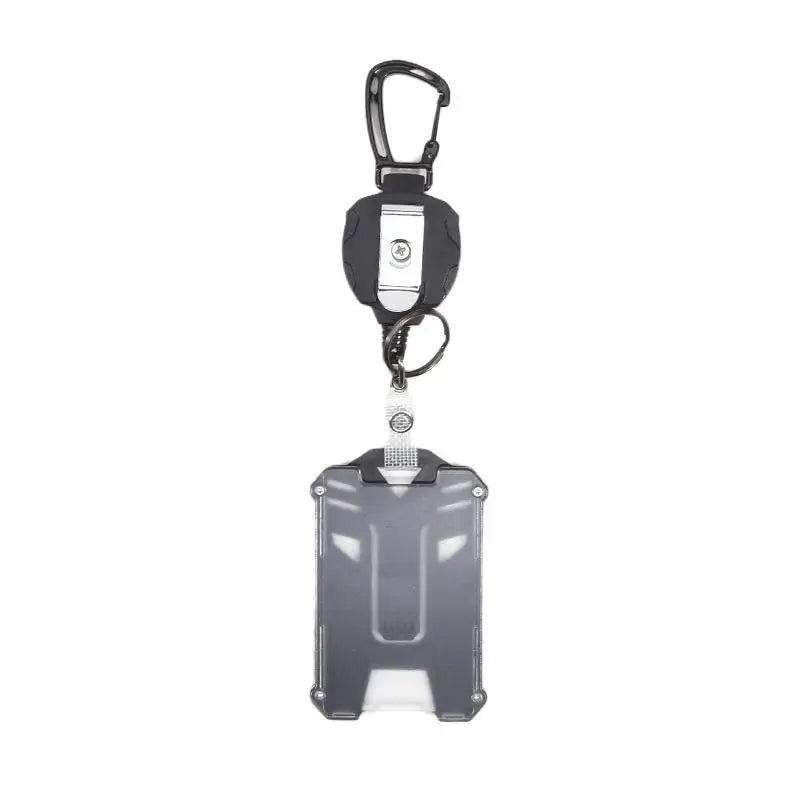 Retractable Badge Holder with Carabiner Clip