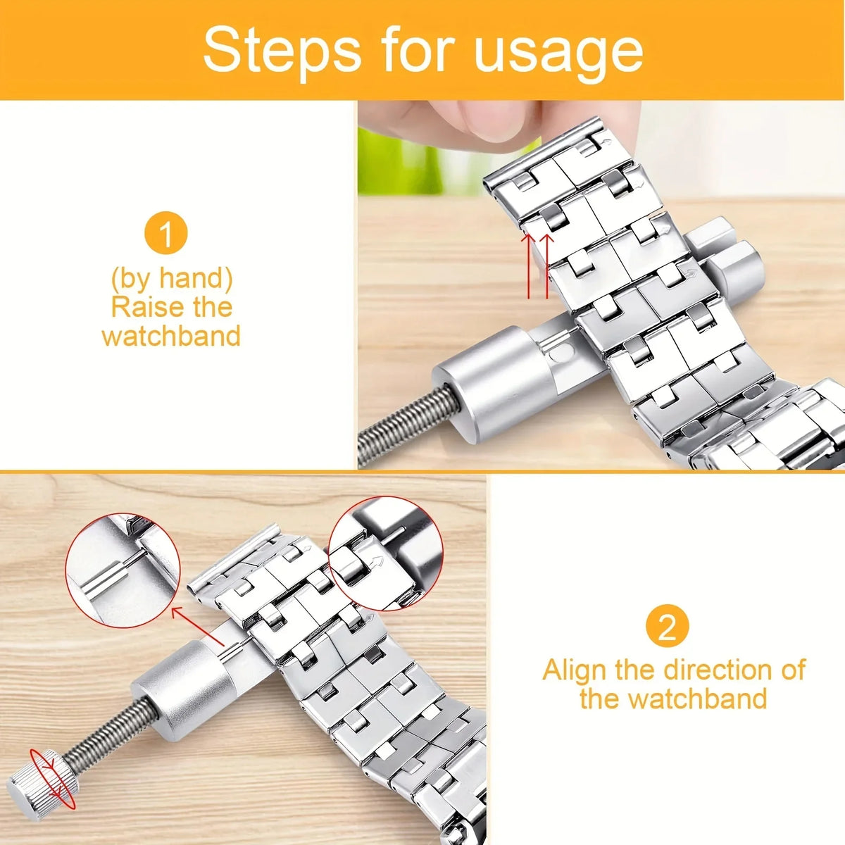 Watch Link Remover & Repair Kit with Spring Bars