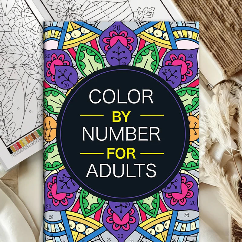 Color by Number Coloring Book for Adults