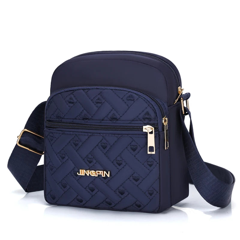Quilted Nylon Crossbody Bag