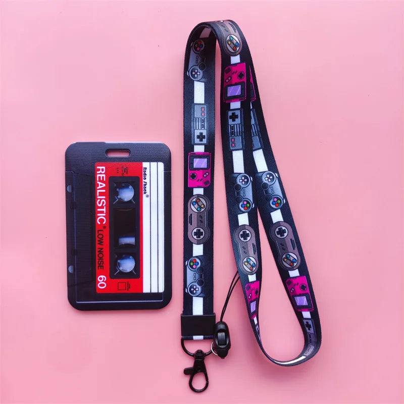 Retro Camera Card Holder with Lanyard