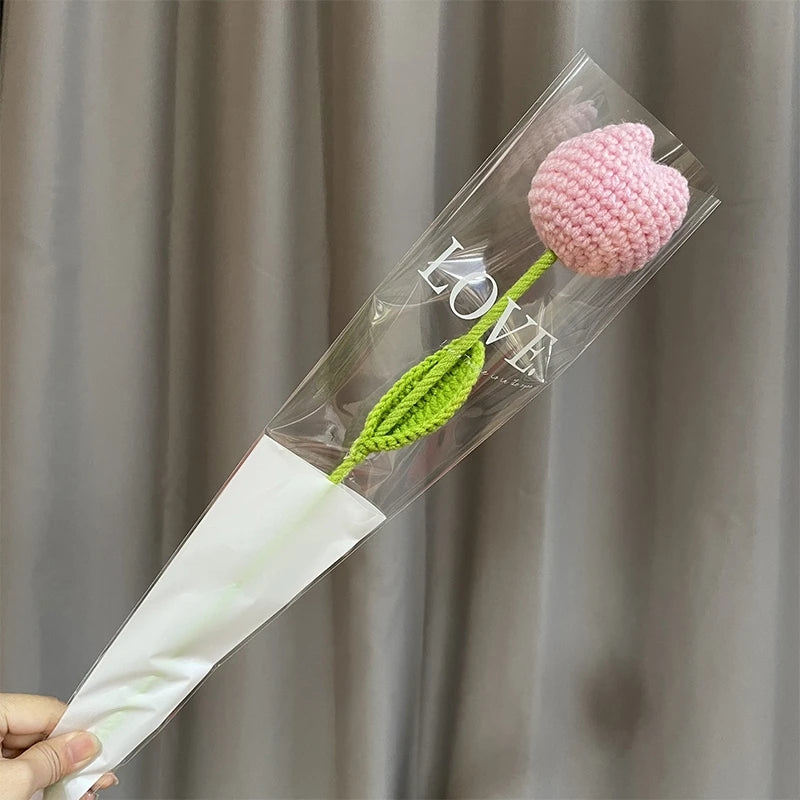 Handmade Crochet Carnation Flower Bouquet