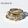 Stainless Steel Cubic Zirconia Stackable Rings