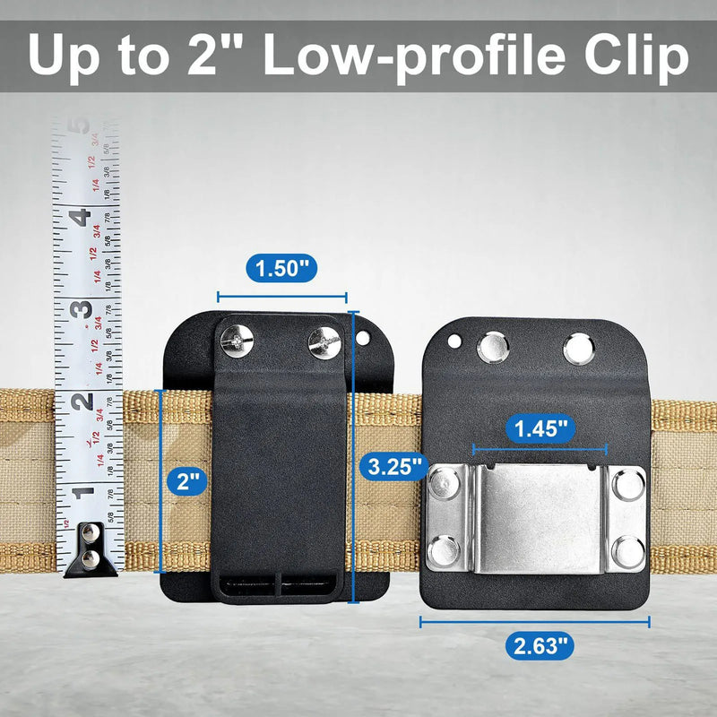 Heavy-Duty Stainless Steel Drill Belt Clip