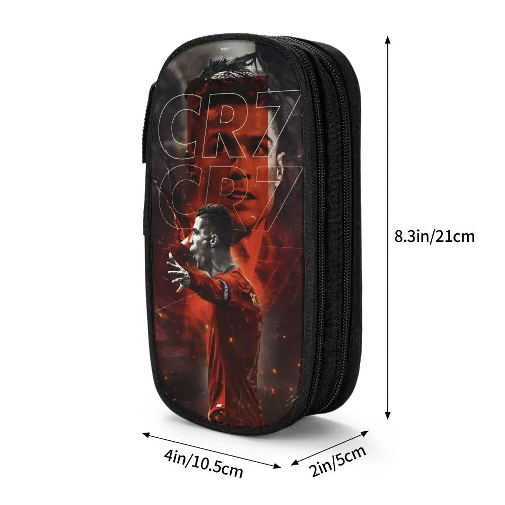 Soccer Star Pen Case – Large-Capacity Pencil Pouch