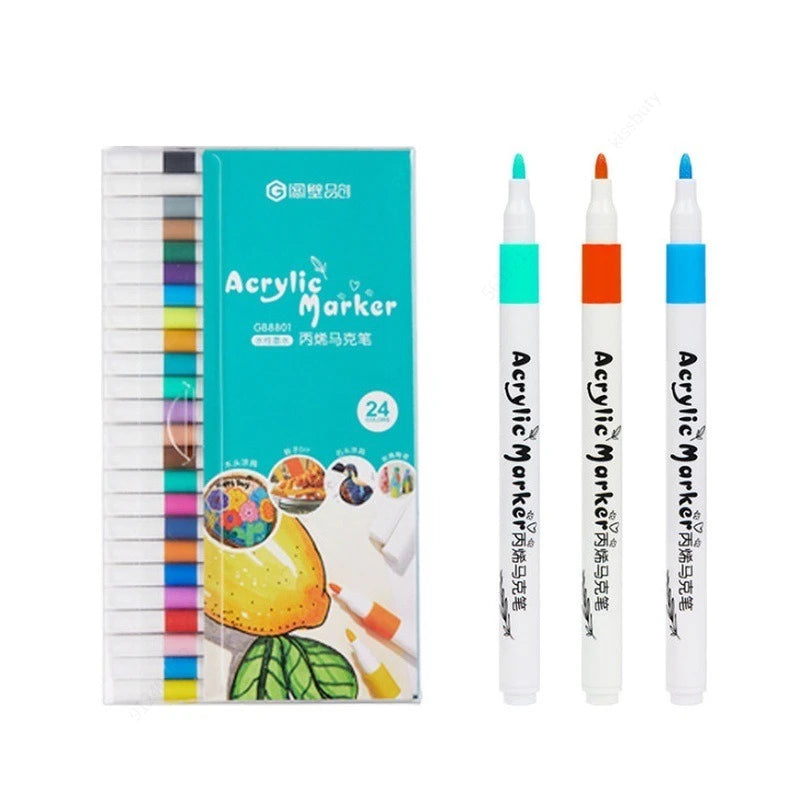 80-Color Acrylic Paint Marker Set