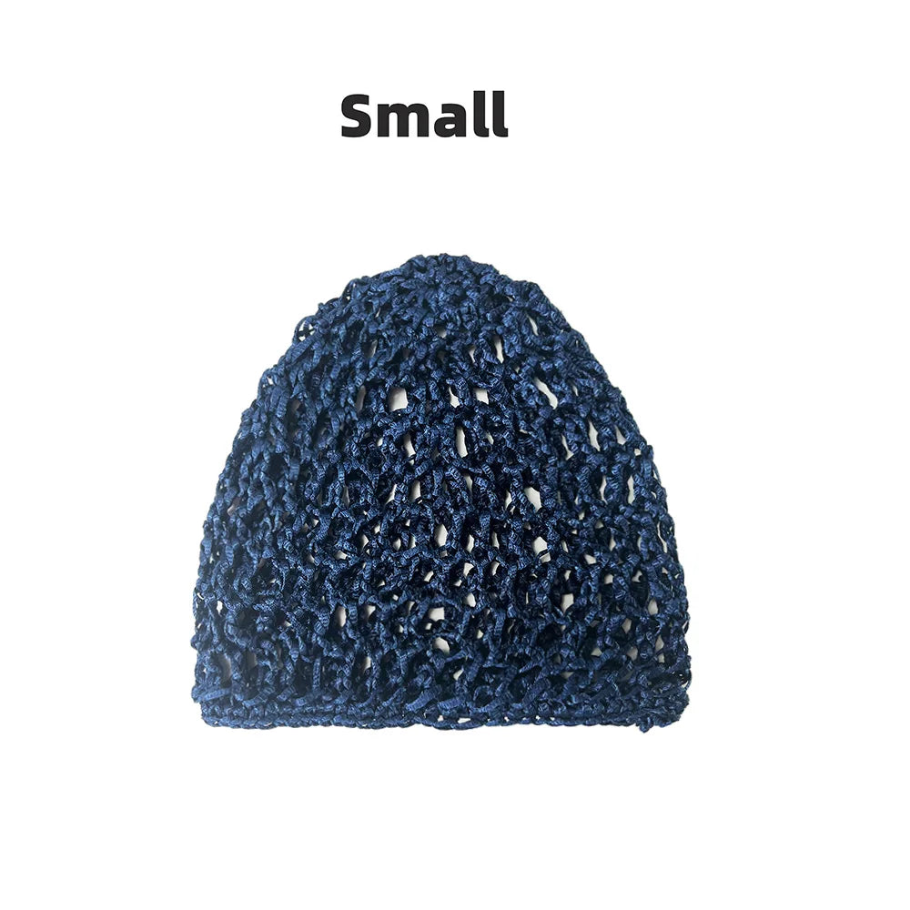 Hand-Crocheted Mesh Hair Net Cap for Women
