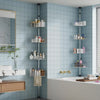 4-Tier Corner Shower Caddy with Adjustable Tension Pole