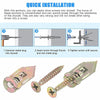 50-Piece Self-Drilling Drywall Anchor and Screw Kit