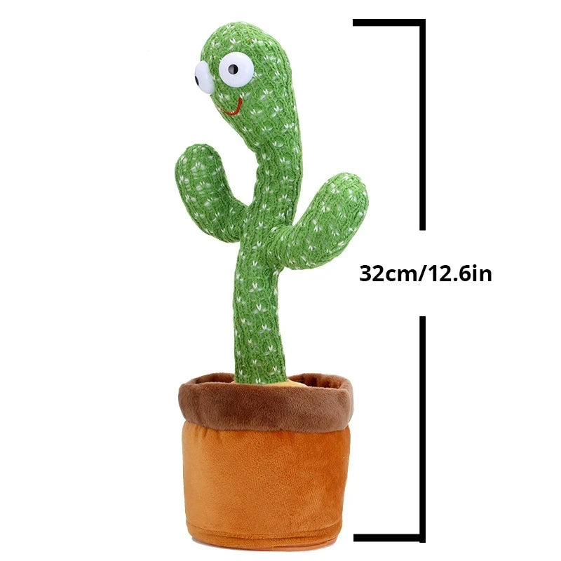 Interactive Dancing Cactus Toy with Music and Recording
