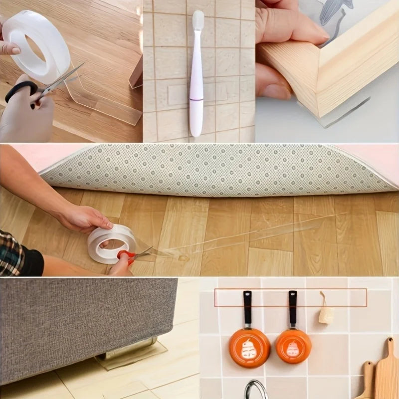 Reusable Nano Double-Sided Tape (3 Rolls)